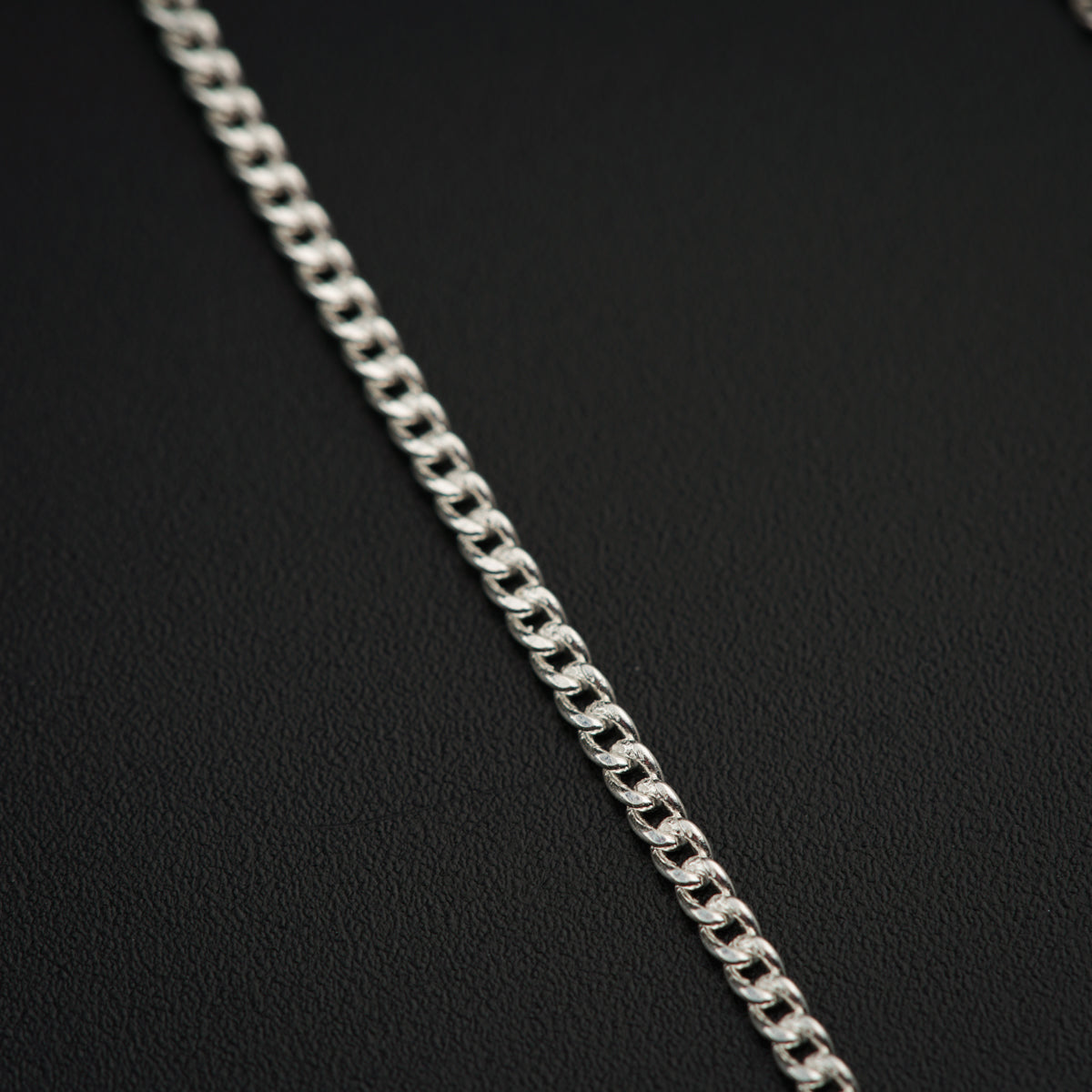 Elegance in Silver: Jaswandi Mangalsutra Chain