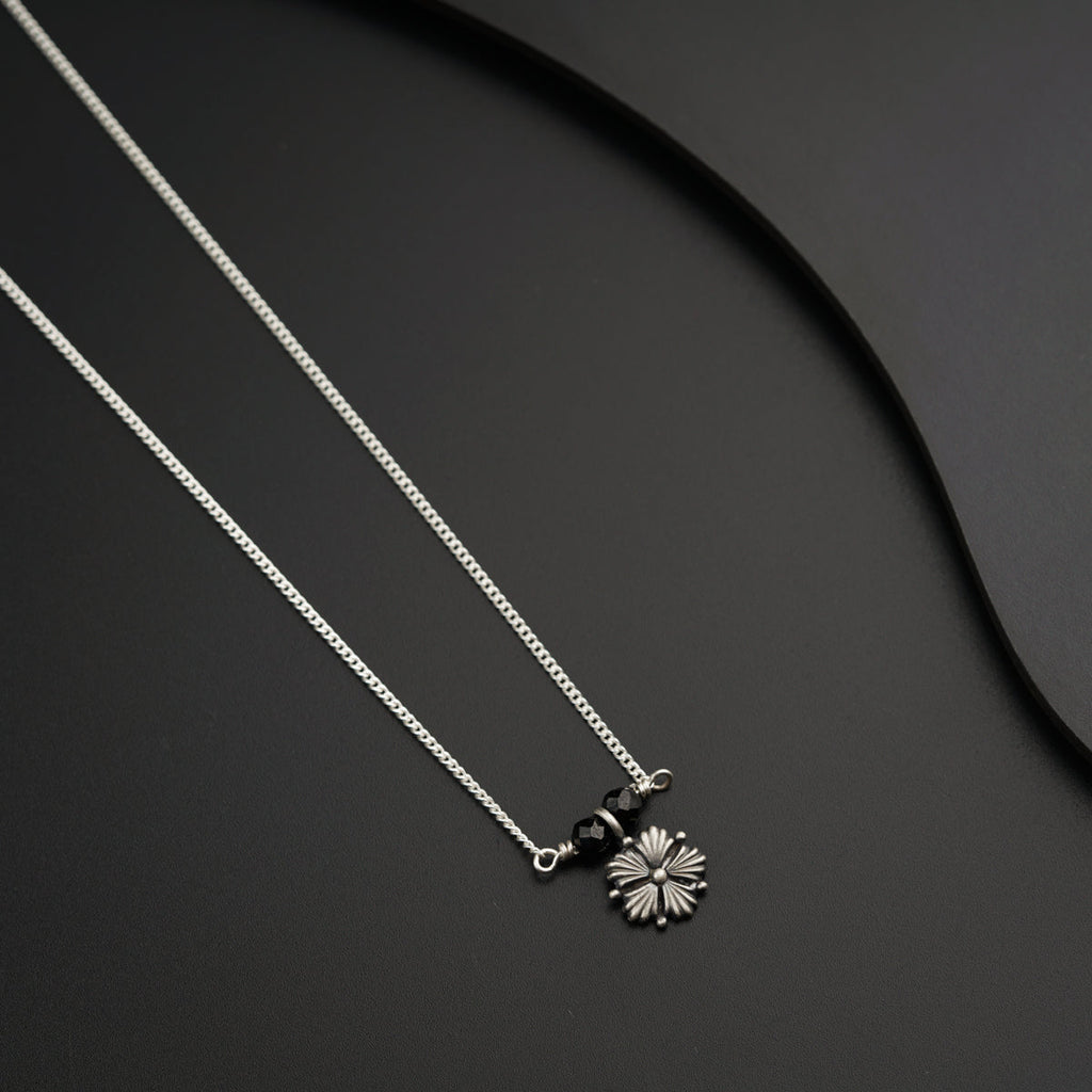 Elegance in Silver: Jaswandi Mangalsutra Chain